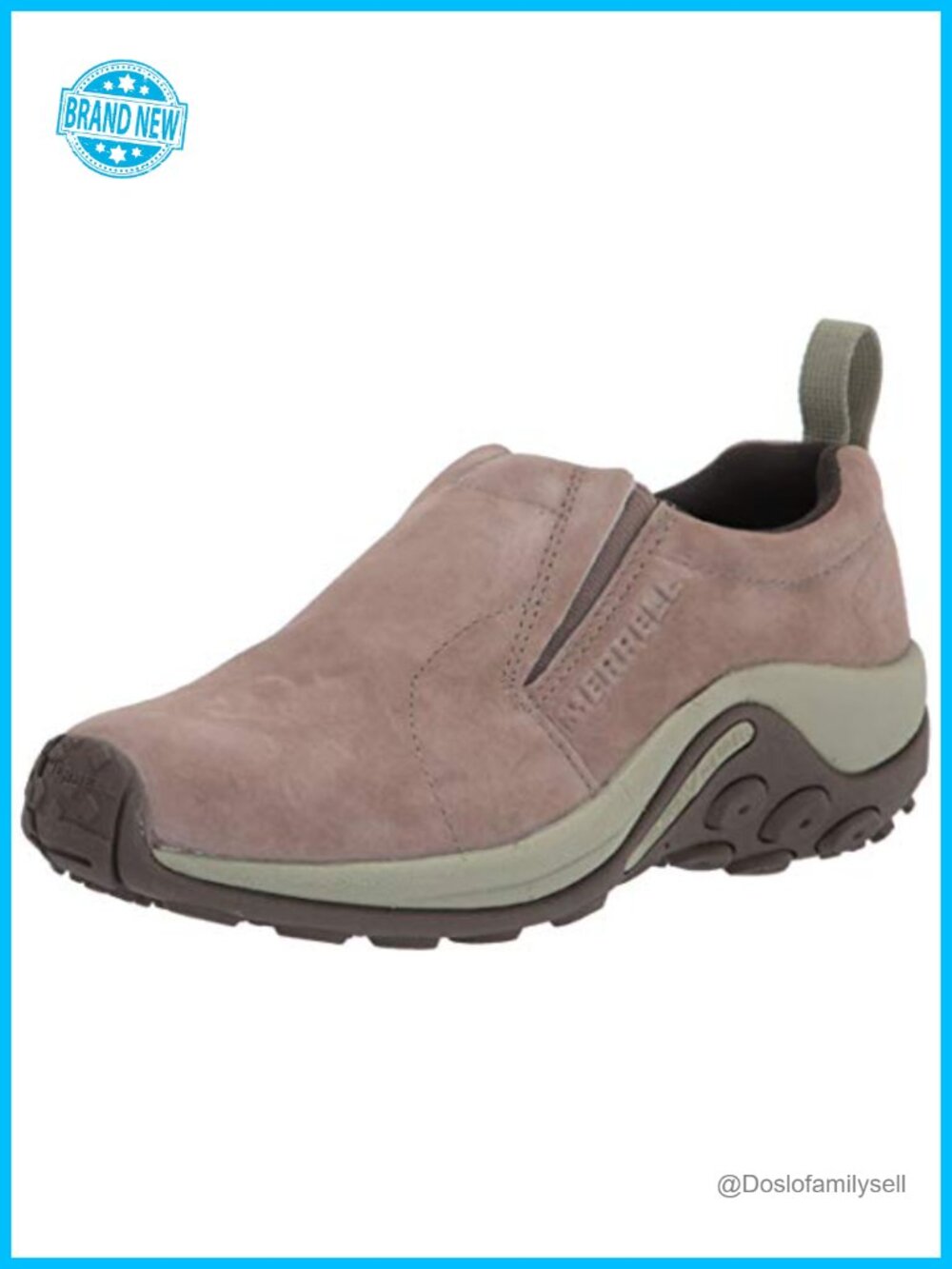 Suede Leather Slip-On Hiking Loafer Moc Comfort Outdoor Shoe
